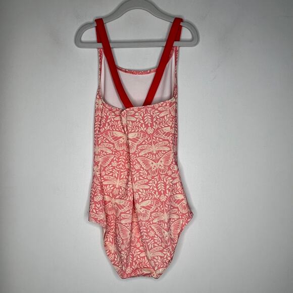 Boden Girls Pink Dragonfly Butterfly Bathing Suit One Piece Size 9-10 - Picture 4 of 6